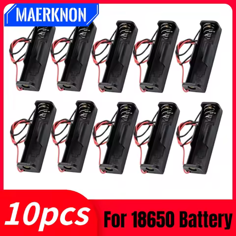 3.6V to 4.2V Power Bank Cases 10pcs 18650 Battery Holder High Quality Plastic Battery Storage Box Ca
