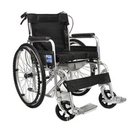 HY-$ Wheelchair Thickened Steel Pipe Folding with Wheels Potty Seat Lightweight with Toilet Elderly Wheelchair Portable