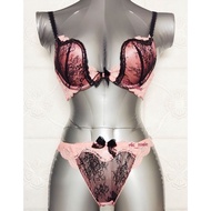 34B/75B, 34D/75D, 36B/80B LA MIU SET BRA AND PANTIES
