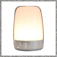 (ZCFJ) Sunrise Wake Up Alarm Clock Night Light Alarm & Snooze 5 Color Night Light Auto Color Change 