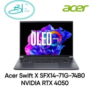 Acer Swift X SFX14-71G-74B0 [OLED Display] [13th Gen Intel i7-13700H] 14.5-Inch WQXGA+ Laptop | NVIDIA RTX 4050