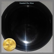 Tatakan Pot Plastik 30cm Hitam 30Cm 1 lusin Alas Pot Bunga 20Cm 25cm