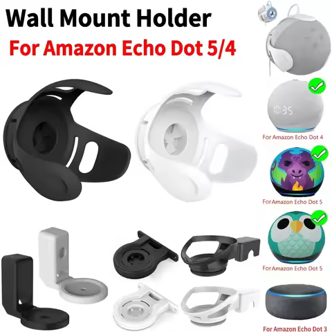 For Echo Dot Wall Mount Holder For Amazon Alexa Echo Dot 5 4 3rd Bluetooth Speaker Bracket With Cord