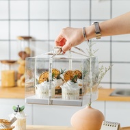 Cupcake packing box 4 6 12 Cupcake packing box muffin cup transparent heightening packing box