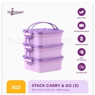 Twin Tulipware SET 3 RANTANG Bisa Untuk Mengukus Wadah Makanan Serbaguna Lunch Box Jumbo Lunch Box S