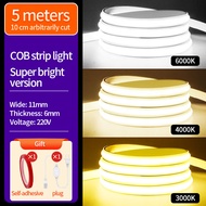 COB dải ánh sáng 220V hộ gia đình 3M 5M 10m 15m 20m 30m phòng khách trần COB dải ánh sáng