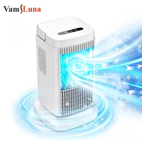 Portable Air Cooler Fan Semiconductor Personal Cooler with Air Conditioning Cooling, Mini Desk Fan f
