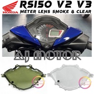 [ METER LENS SMOKE & STICKER TINTED ] HONDA RS150R RS150 RS V1 SPEEDOMETER SPEEDO HANDLE BAR HEAD LA
