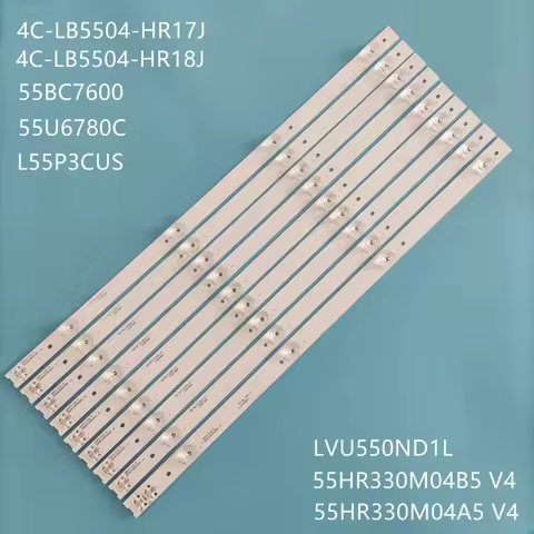 9pcs/set LED backlight strip for L55P3CUS LVU550ND1L cd9w27 55BC7600 55U6780C 55uc6006s tmt_55p3_8x4