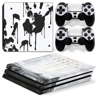 （2024） Skin Sticker Death Removable Cover PVC Vinyl for PS4 Pro Console and 2 Controllers（2024）