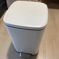原價1690$ EKO史黛拉方形緩降超靜音踏式垃圾桶12L-霧白色 HOLA 紙簍 廁所 北歐工業 LOFT風格經典 腳