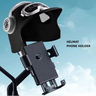 Motorcycle Holder with Helmet Portable Waterproof Bicycle Phone Holder Multi-Angle Adjustable High Compatibility