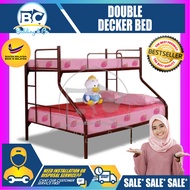 QUEEN SINGLE Metal Bunk Bed / Double Decker Bed / Queen Metal Bed / Queen Bed / Couple Bed / Couple Bedframe / Adult Bedframe / Large Bed / Homestay Bed / Master Bedroom Bed / Katil Besi Bed Frame