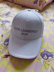 Karl Lagerfeld 白色棒球帽