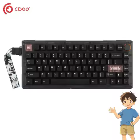 CIDOO QK75 Mechanical Keyboard Tri-Mode Wireless Support VIA Programmable RGB Gamer Keyboards Gasket
