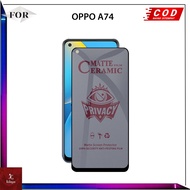 Anti-Scratch OPPO A74 .4G.5G.Tempered Glass Full Cover Glass