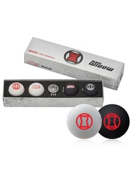 VOLVIK VIVID MARVEL BLACK WIDOW GOLF BALL GIFT SET (4PCS)