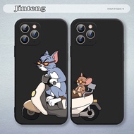 Casing Samsung S8 S8plus S9 S9plus S10 S10plus S10E Couple Parent Child Cat and Mouse Custom Pattern TPU Phone Case