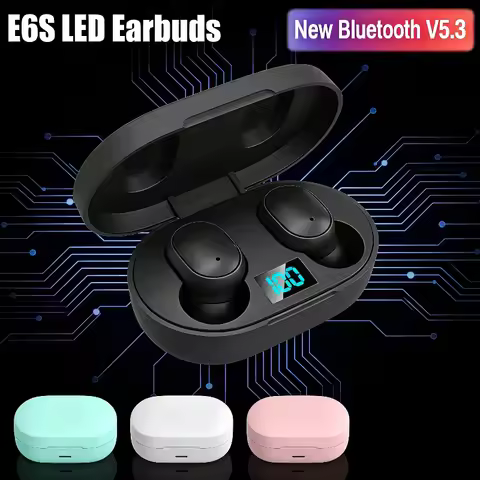E6S Wireless Bluetooth Earphones Wireless Headphones TWS Headset Earbuds with Microphone Headphone
