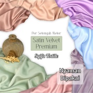 Velvet Satin Fabric Satin Fabric/ by the Meter Premium Velvet Satin Bridesmaid Fabric/ Lining Fabric