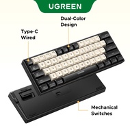 UGREEN Mini Mechanical Wired Keyboard 61 Keys Rechargeable  Keyboard for PC/Laptop/Tablet/Mobile Pho