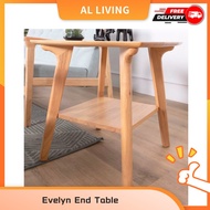 [READY STOCK] EVELYN WOODEN END TABLE UNIT- EVELYN