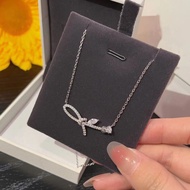 [ HCM Express ] Luxurious Stone Flower Branch Necklace - Exquisite Korean Style Women's Necklace