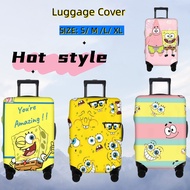 SpongeBob luggage cover washable luggage cover anti-scratch luggage cover suitable for 18-32 inch lu