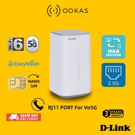 D-Link Wifi 6 Wireless 5G SIM Modem Router | DWR-X2000 / DWR-2000M | 5G Broadband up to 7Gbps