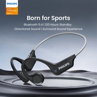 Philips Open-Ear Bone Conduction Bluetooth Earphones Protect Hearing Sports Headphones TAA1708