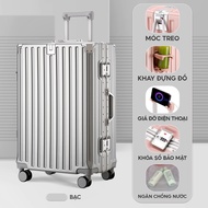 Vali Du Lịch Khung Nhôm Chống Trộm Cao Cấp Bamozo 9066 Size 24 Bịt 4 Góc Chống Va Đập Bảo Hành 5 Năm