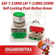 SAY 7-11BNS LAY 7-11BNS 22MM Self-Locking Push Button-Green