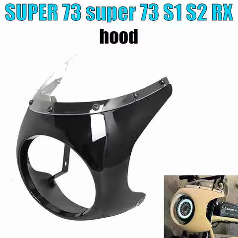 For SUPER 73 super 73 S1 S2 RX Windshield cover, wind deflector, headlight cover, and accessories be