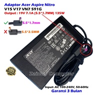 ACER NITRO 5 ADAPTOR 19V 7.1A (5.5x1.7MM) 135W N18C3 N18C4 AN515-51 AN515-41 AN515-53 AN515-52 AN515