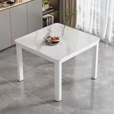Glass Dining Table – Dining Room Furniture Small Kitchen Table for 2-4 Person Café Bistro Table