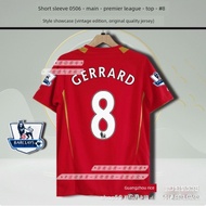 05060607LFC Jersey Home Gerrard Torres Alonso Carragher short sleeve vintage football uniformabc07.m