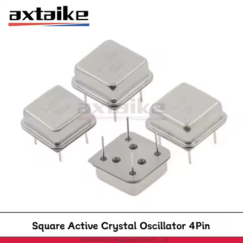 5PCS Square Active Crystal Oscillator 1m 2m 4m 6m 8m 10m 11.0592m 12m 16m 20m 22.1184 24m 25m 27m 30