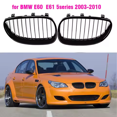 Grill Front Kidney Sport Grilles Hood Grill for BMW E60 E61 5 Series M5 525I 525Xi 528I 528Xi 530I 5