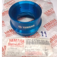 Pipe End Cover Blue Color For nouvo mx-mio Big Eyes Genuine YAMAHA Code 1P7-E4799-Q3-BU
