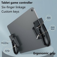 1 Pair Multifunctional Tablet Gamepad, Ergonomic Tablet Game Grip, Six-Finger Operation Tablet Game 