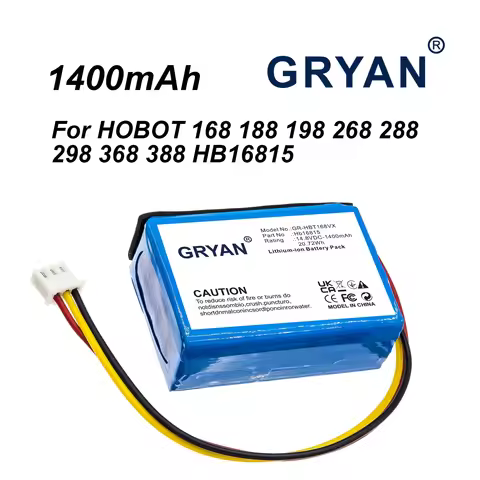 AE502945P HB16815 14.8V 1400mAh Li-Ion Battery For Window Cleaning Robot HOBOT 168 188 188C 198 268 