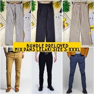 BUNDLE PRELOVED Mix pants lelaki - jeans &amp; slack size S hingga XXL