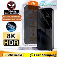 Auto-Dust One-click Installation Privacy Full Cover Tempered Glass For Infinix Hot 50 50i 40 40i 30 