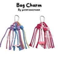 GANTUNGAN | Carabiner Charm | Charm Bag | Macraem Bag Charm | Macrame Charm Bag | Bag hanger | Charm