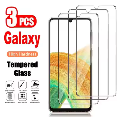 3Pcs Tempered Glass HD For Samsung Galaxy A02 A03s A12 Nacho A22 4G 5G A32 A42 Screen Protector