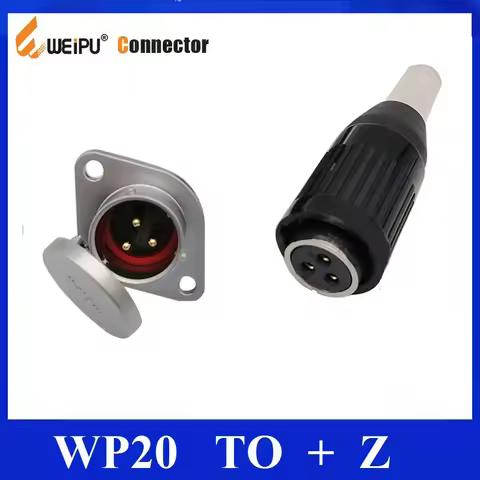 Original Weipu WP20 Connector TK Z 2 3 4 5 7 9 12 Pin Female Cable Connector Plug Connector Male Z S