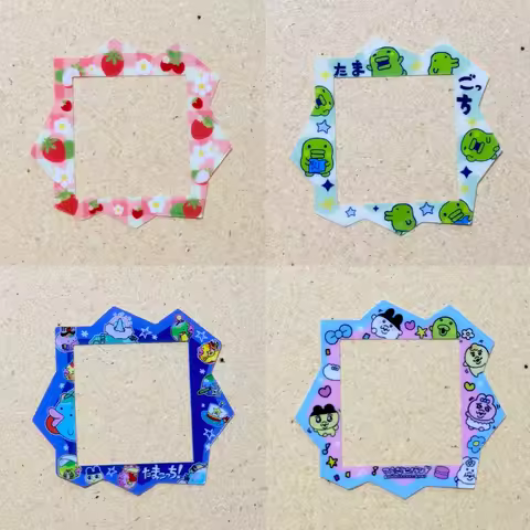 Kawaii Tamagotchi Paradise Panel Paper Doraemon Style Decorative Non Stickable Panel Paper For Tamag