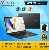 ASUS VIVOBOOK 14 A1405V-ALY409WS/410WS ( i5-13420H/16GB DDR4 512GB SSD Intel UHD 14" WUXGA 60hz M24H