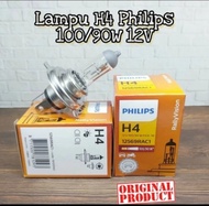 Philips H4/H 4 12V 100/90W Bohlam Lampu Halogen Philips H4/H 4 12V 100/90W