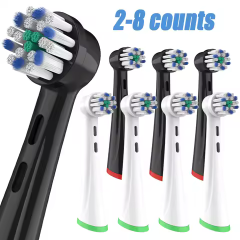 NEW 2-8 pcs Replacement Toothbrush Heads Compatible with Oral B iO, Brush Heads for Oral-B iO 2/3/4/